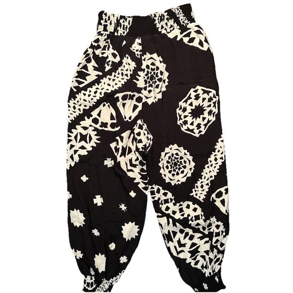 Anthropologie Aniya Balloon Joggers Pants Black MOTIF Size S Boho - Picture 5 of 5